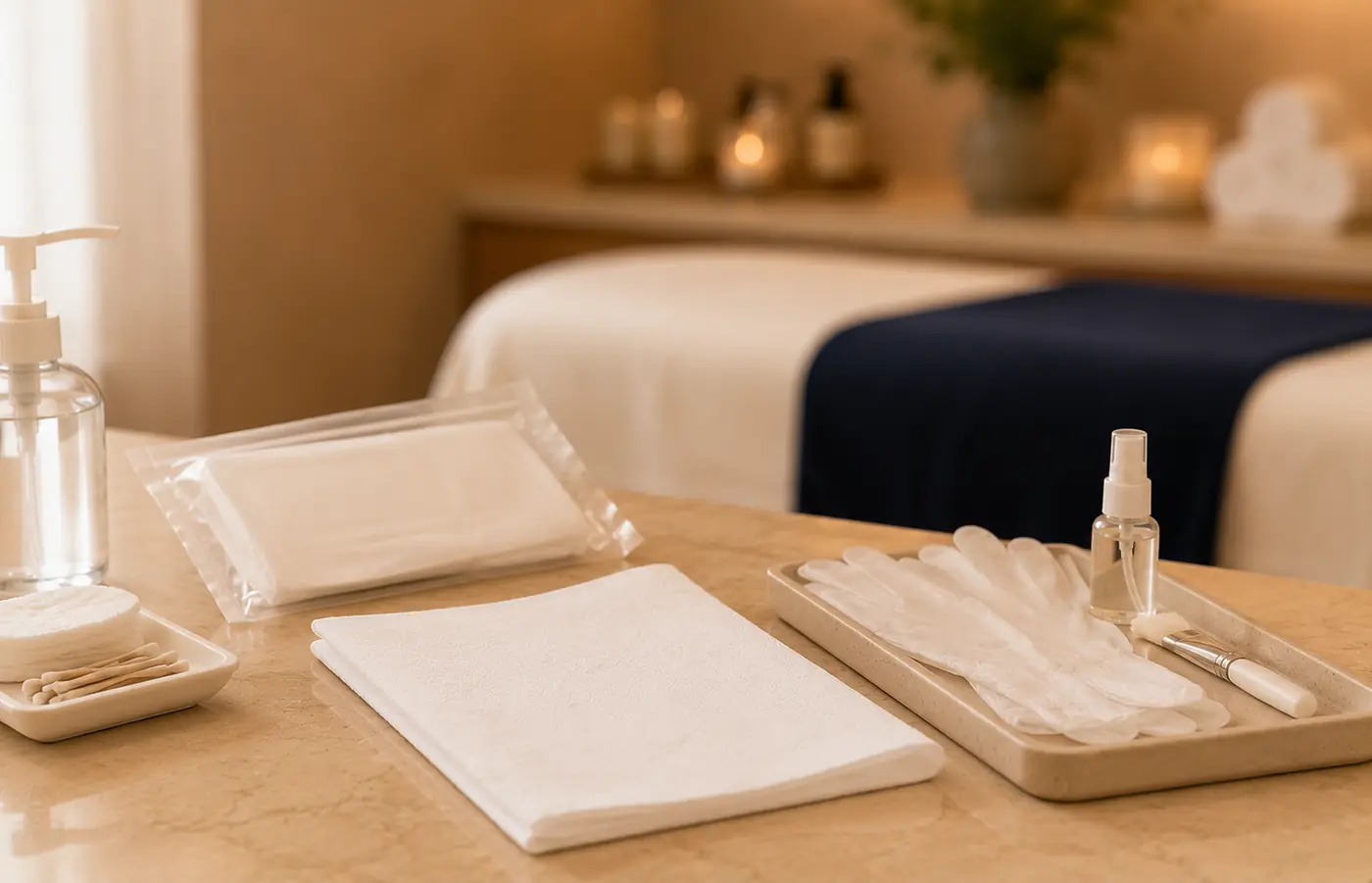 Cleaner professional towel presentation